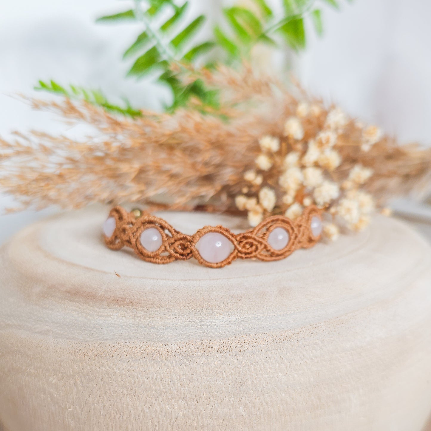 Handmade Rose Quartz Bracelet