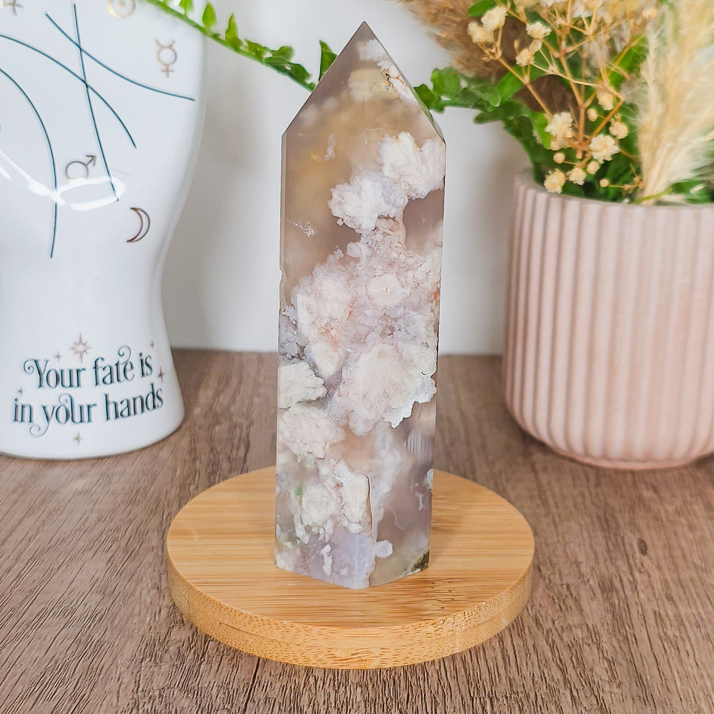 Statement Flower Agate Tower