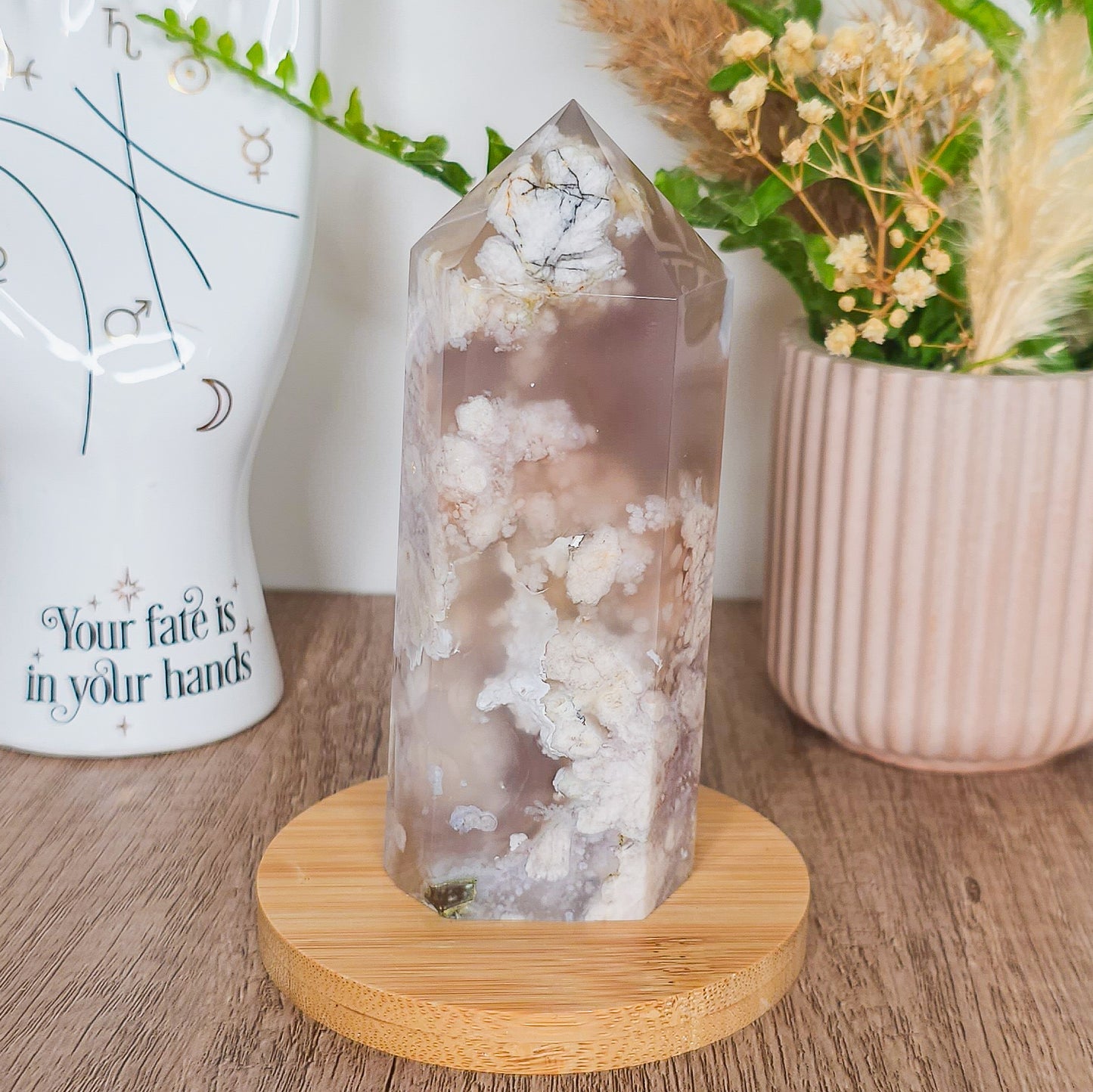 Statement Flower Agate Tower