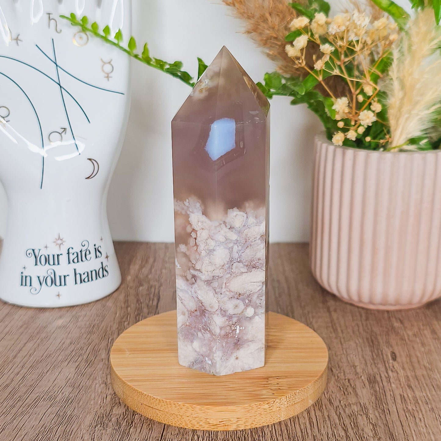 Statement Flower Agate Tower