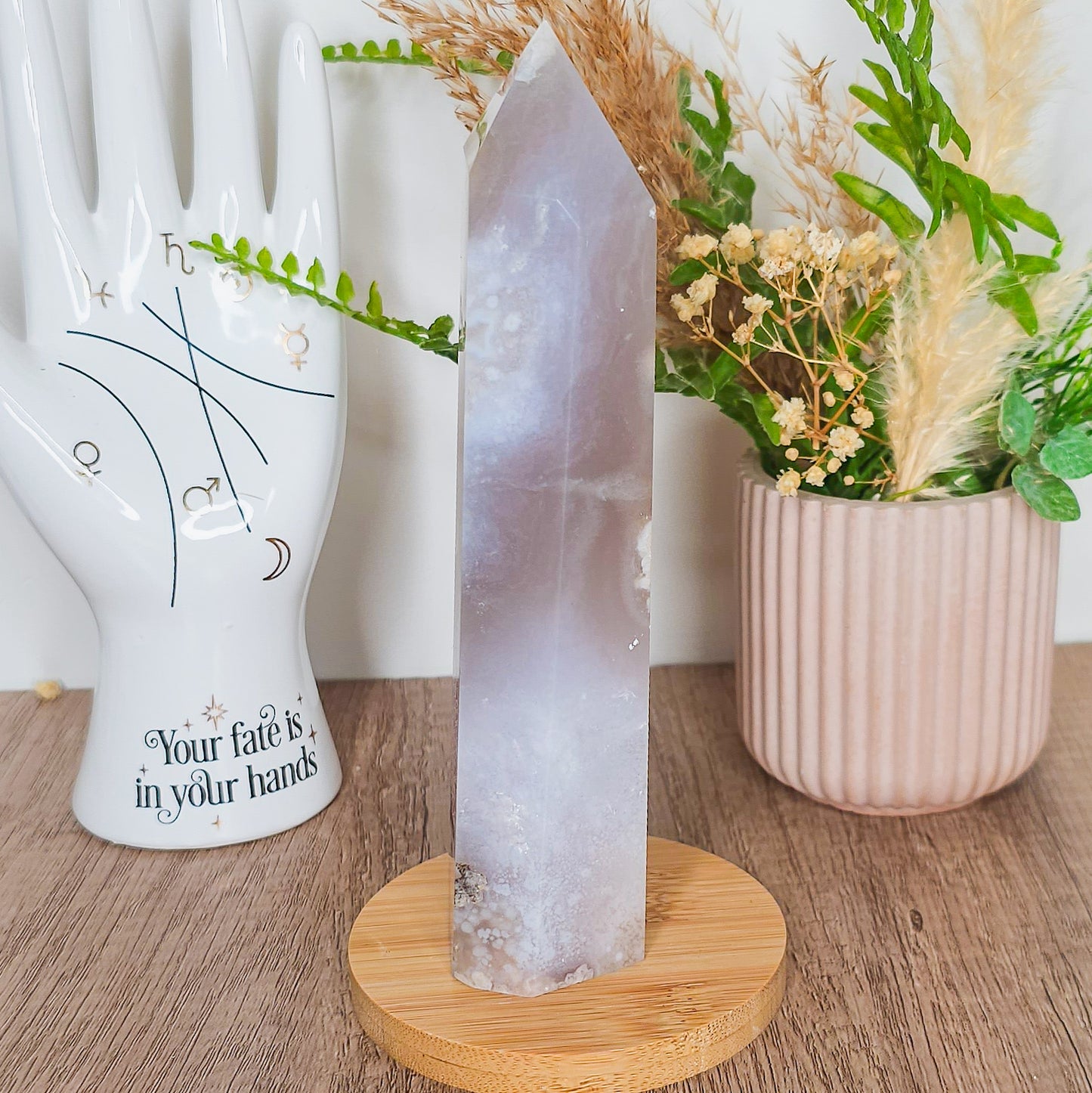 Statement Flower Agate Tower
