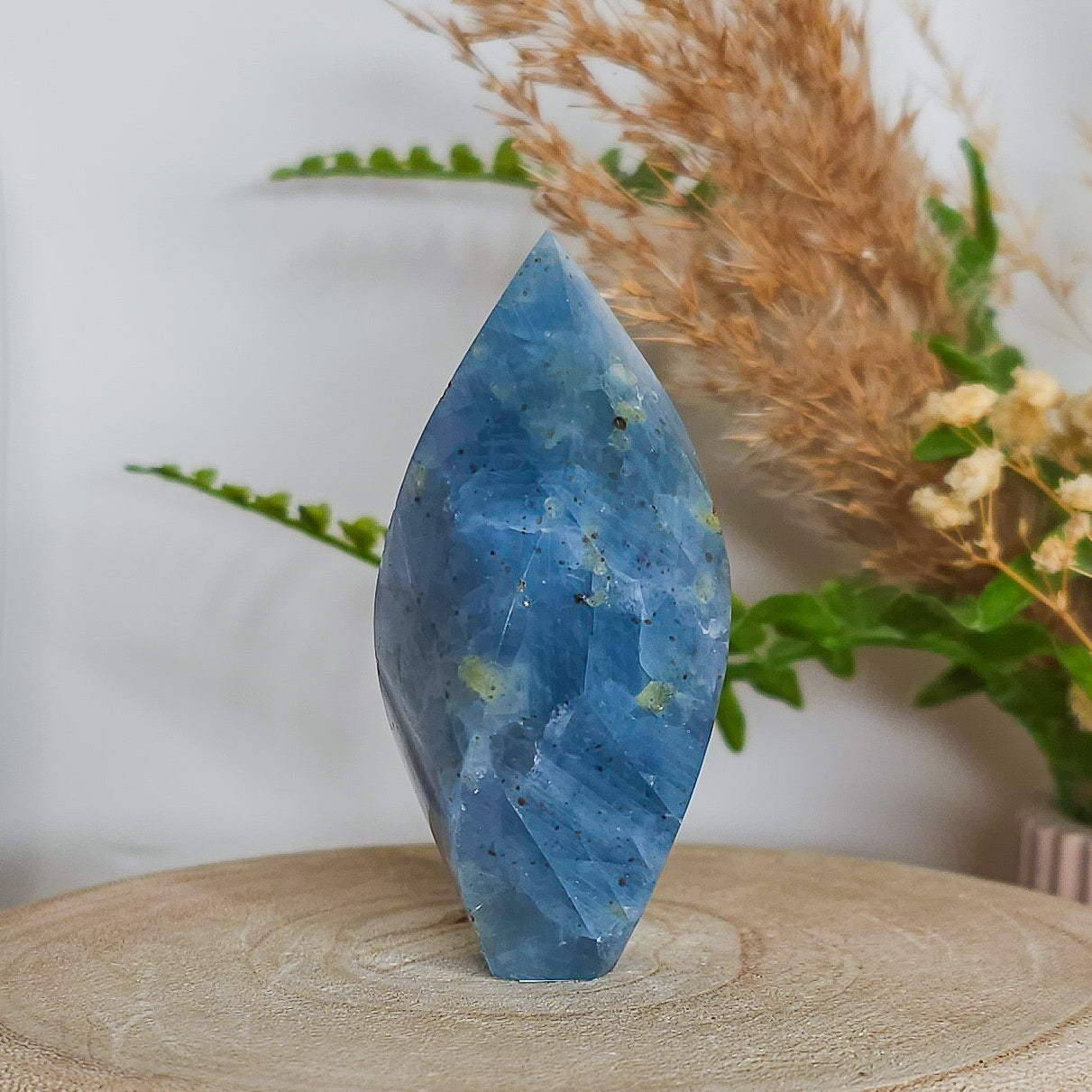 Blue Calcite Flame