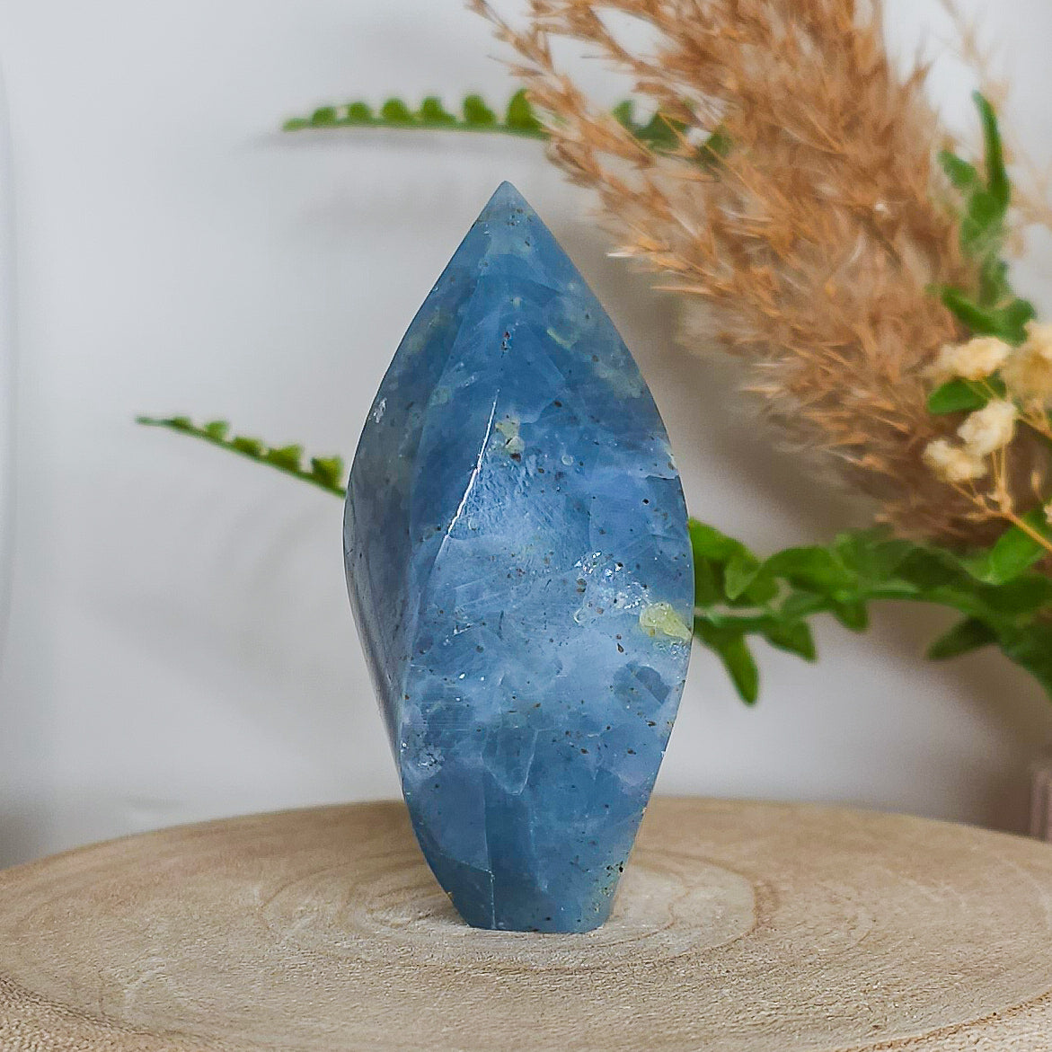 Blue Calcite Flame