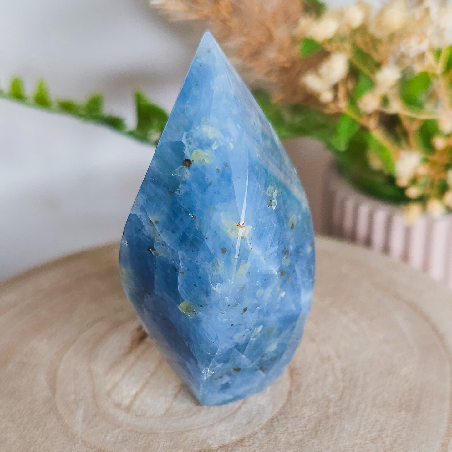 Blue Calcite Flame
