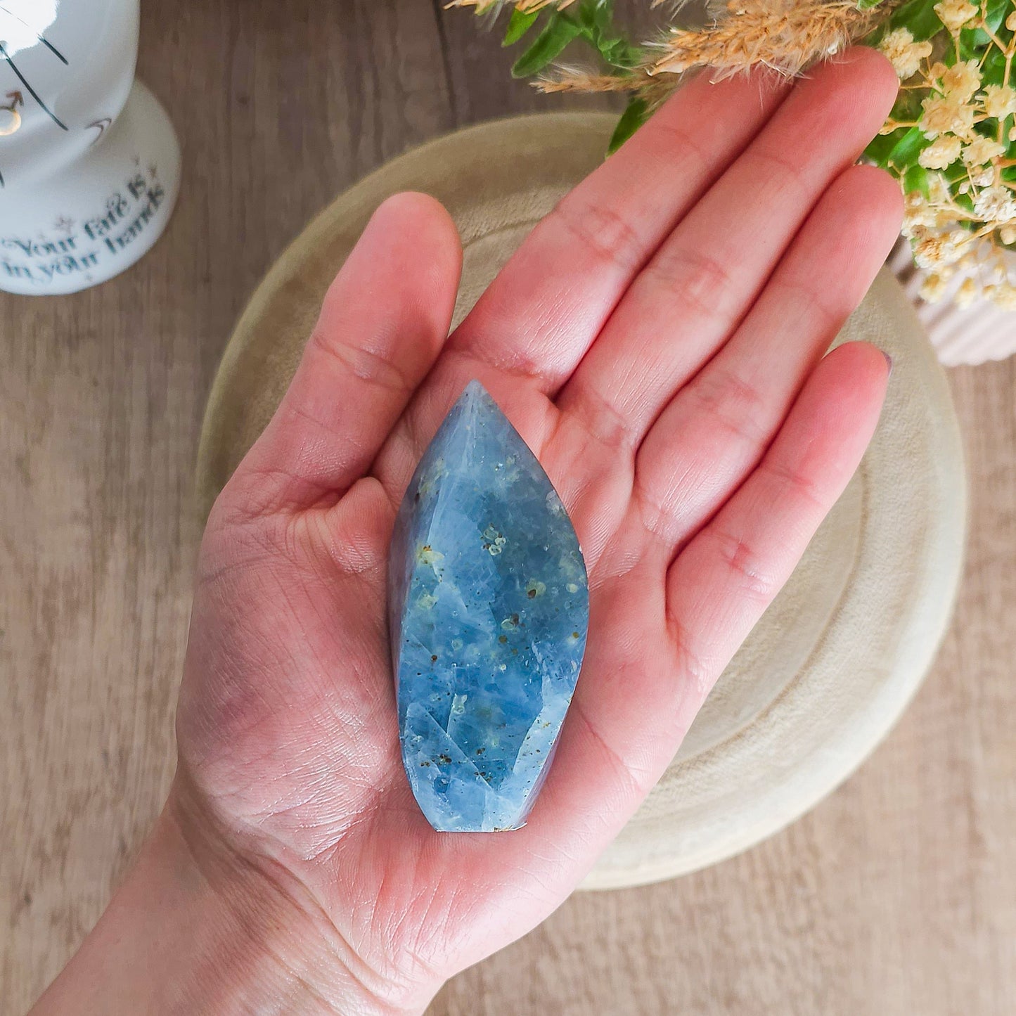 Blue Calcite Flame
