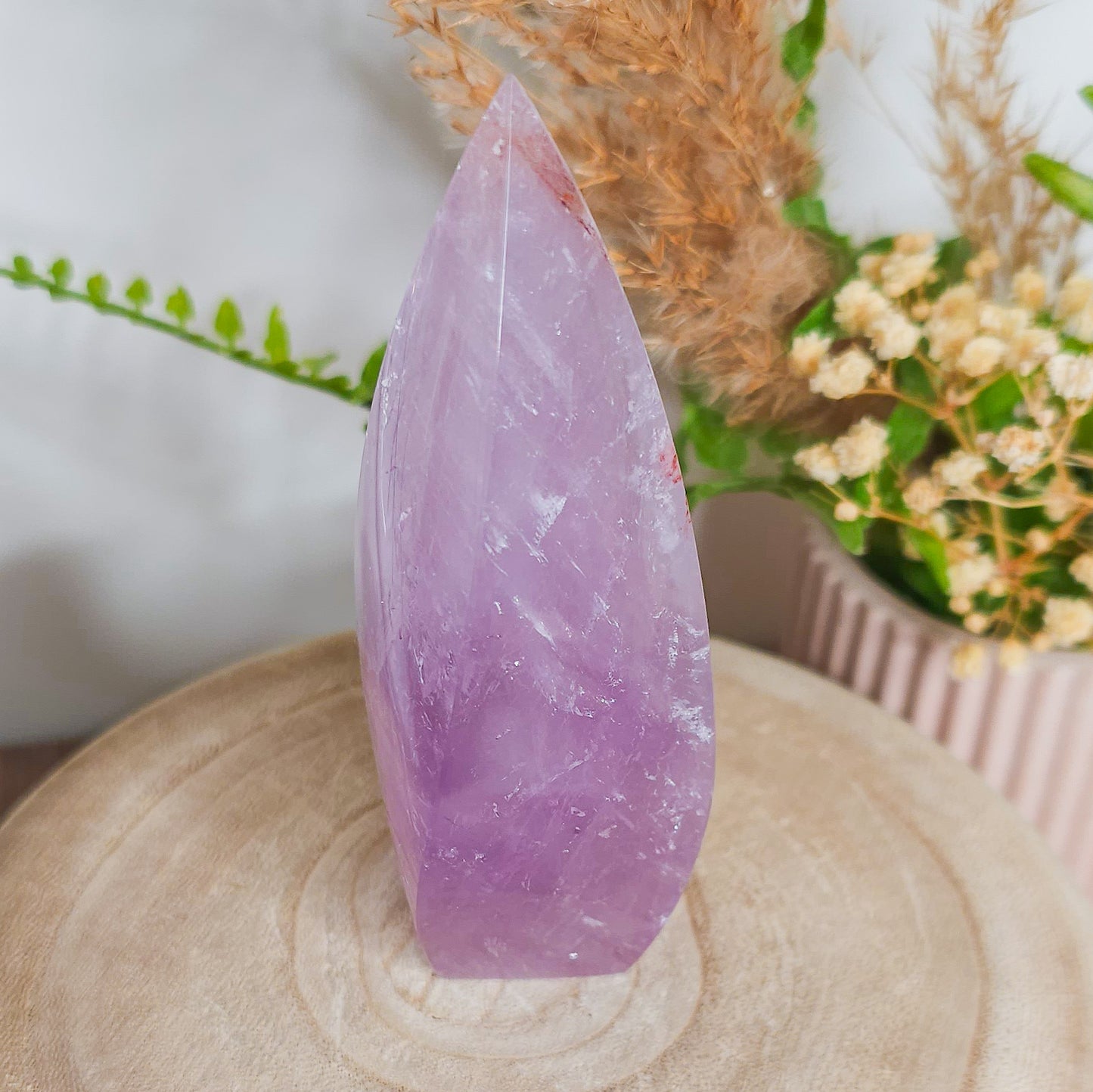 Amethyst with Red Hematite inclusions Free-Form