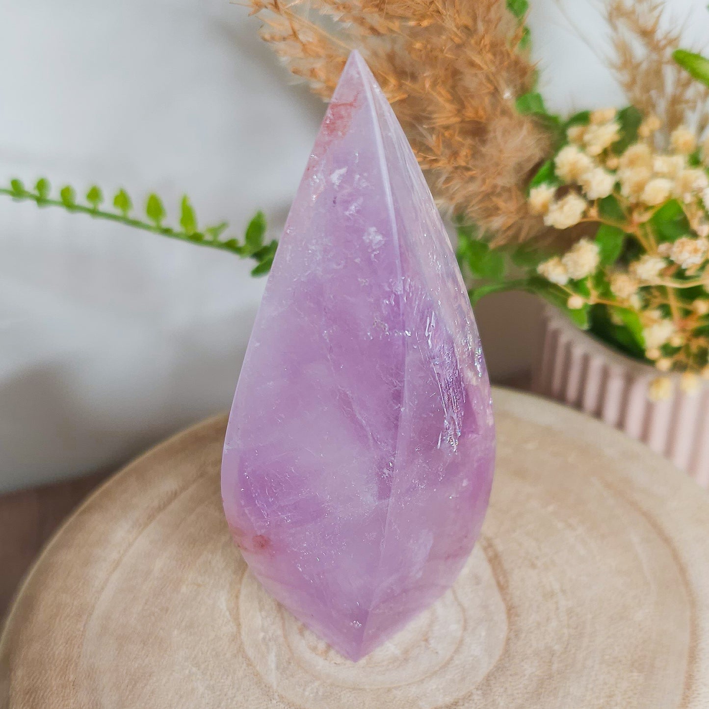 Amethyst with Red Hematite inclusions Free-Form