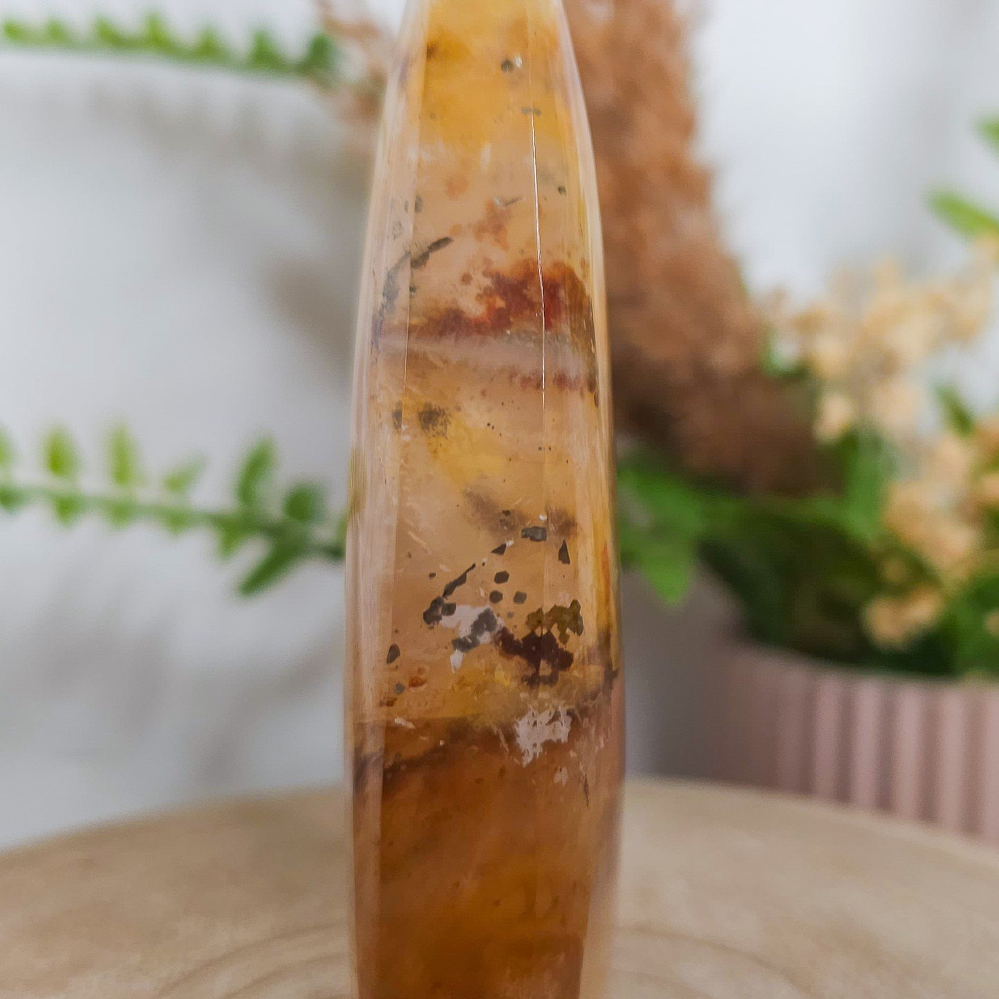 Golden Healer Free-Form with Pyrite Inclusions