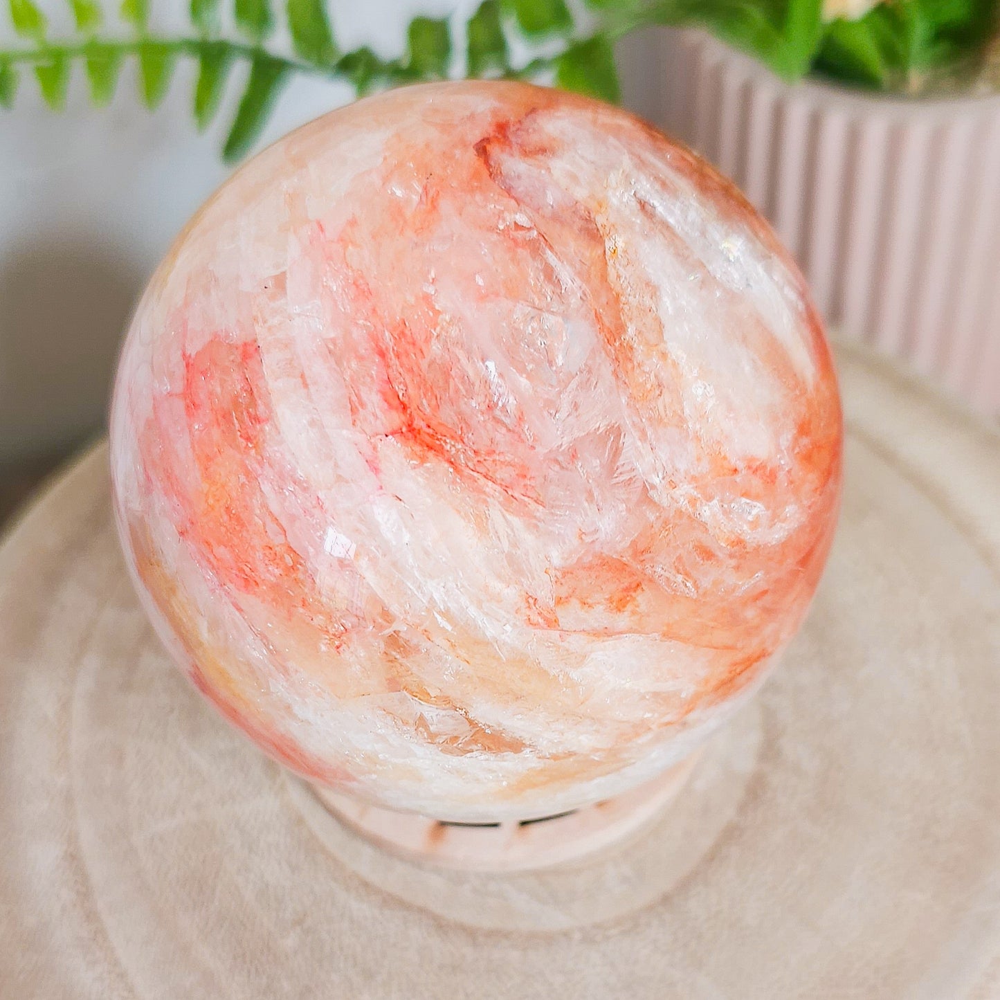 Fire Quartz Sphere