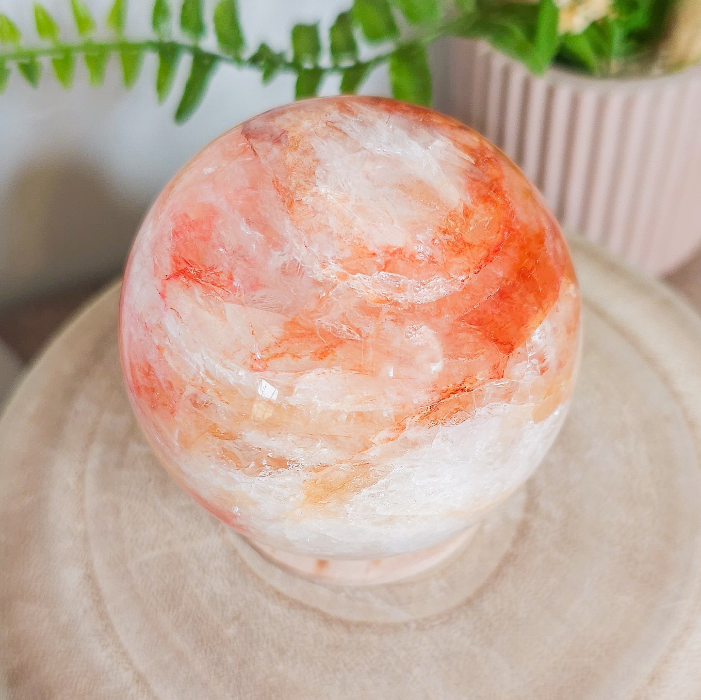 Fire Quartz Sphere