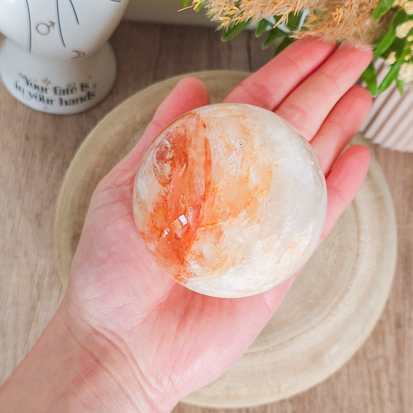 Fire Quartz Sphere