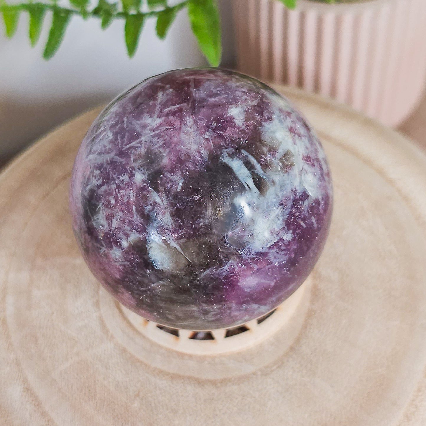 Lepidolite with Pink Tourmaline and Quartz