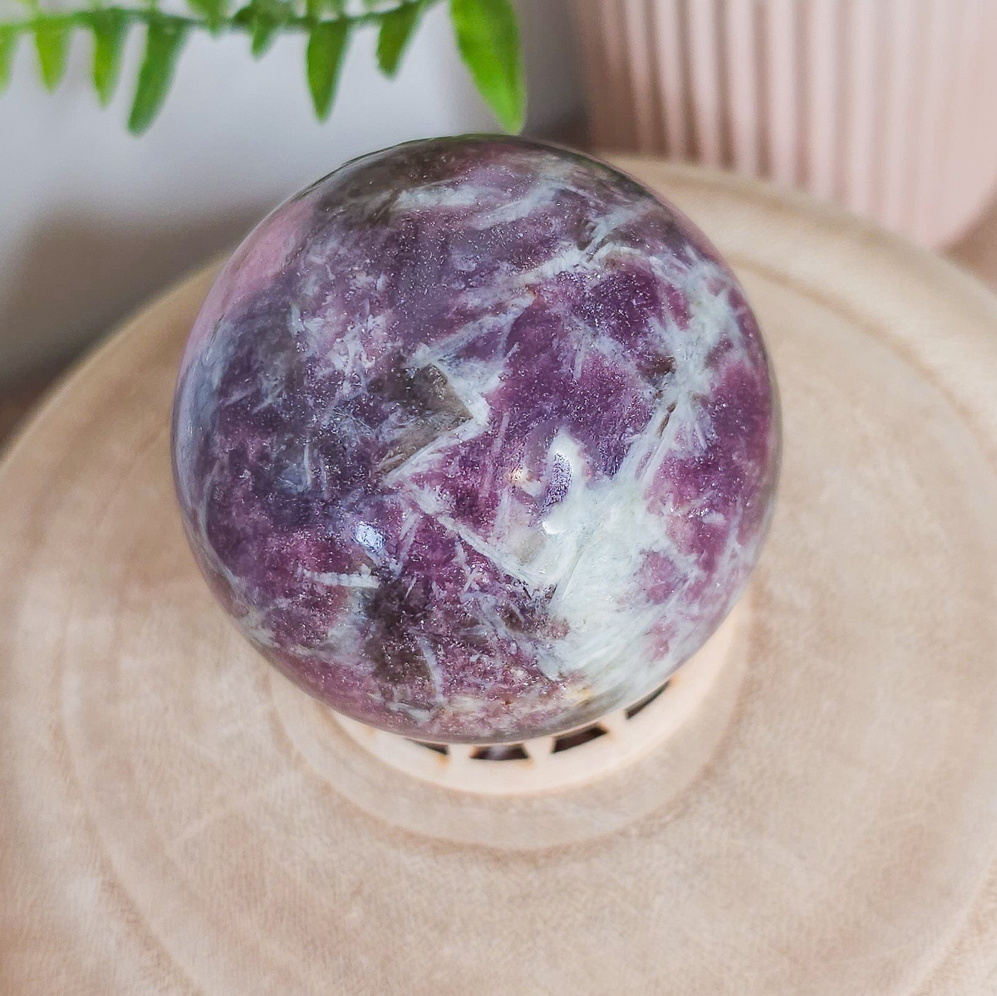 Lepidolite with Pink Tourmaline and Quartz