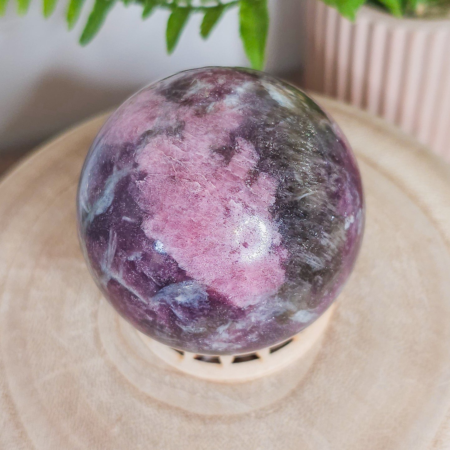 Lepidolite with Pink Tourmaline and Quartz
