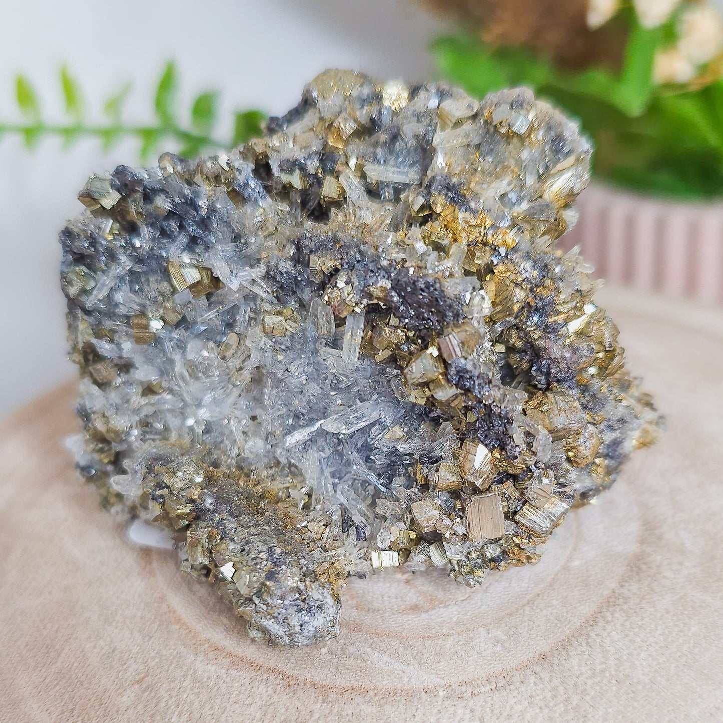 Quartz, Sphalerite and Pyrite specimen