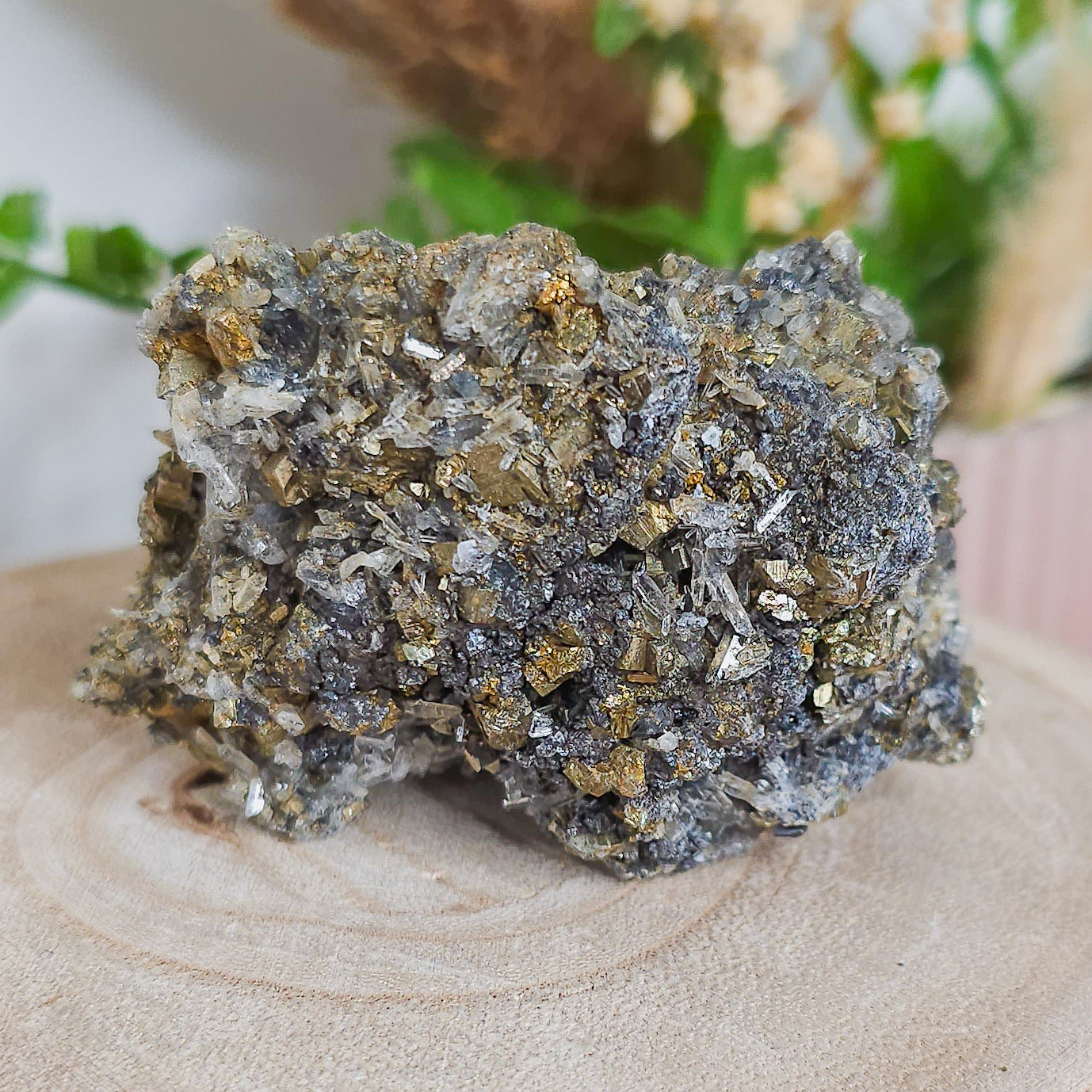 Quartz, Sphalerite and Pyrite specimen