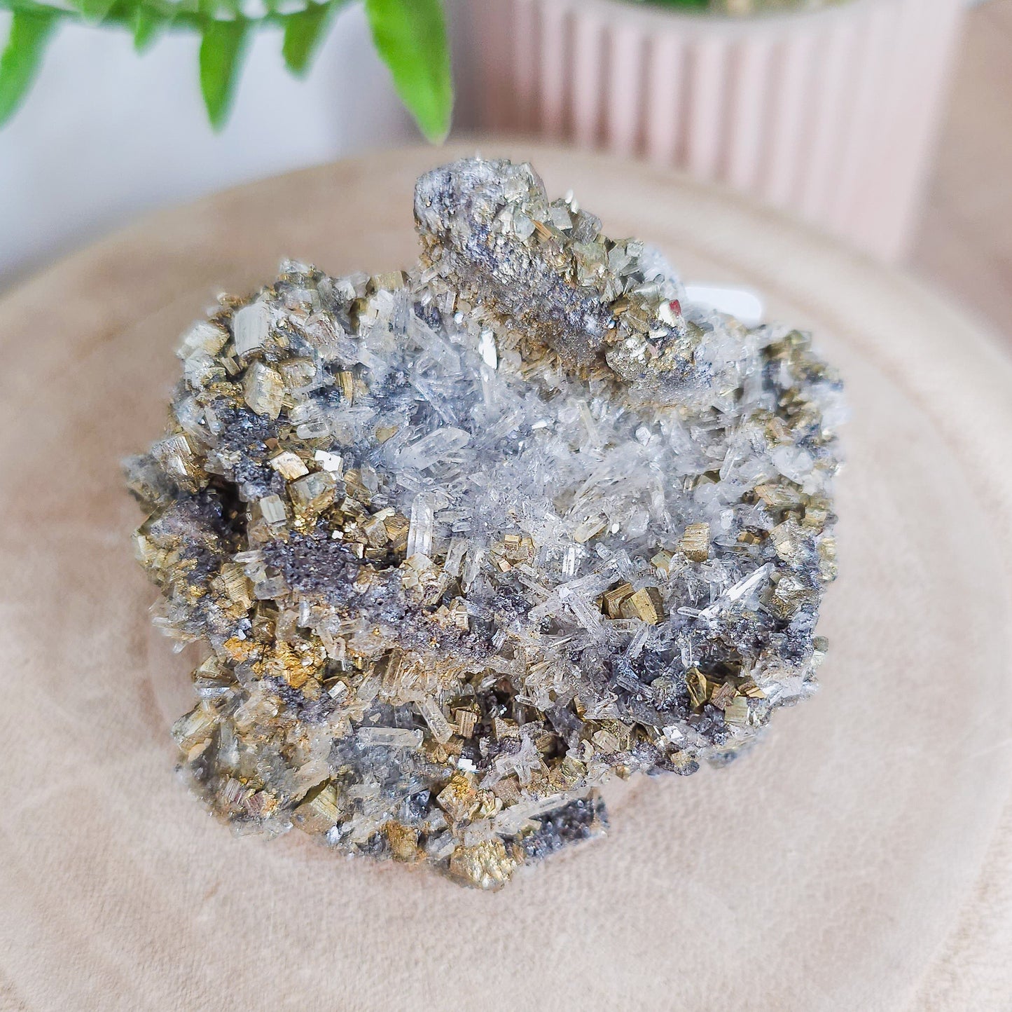 Quartz, Sphalerite and Pyrite specimen