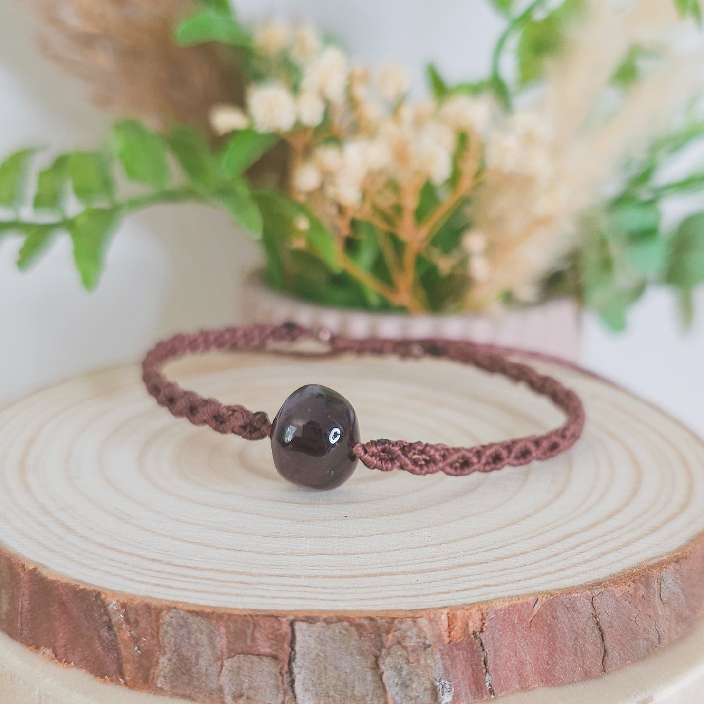 Guided by Fire | Handmade Bracelet with Garnet