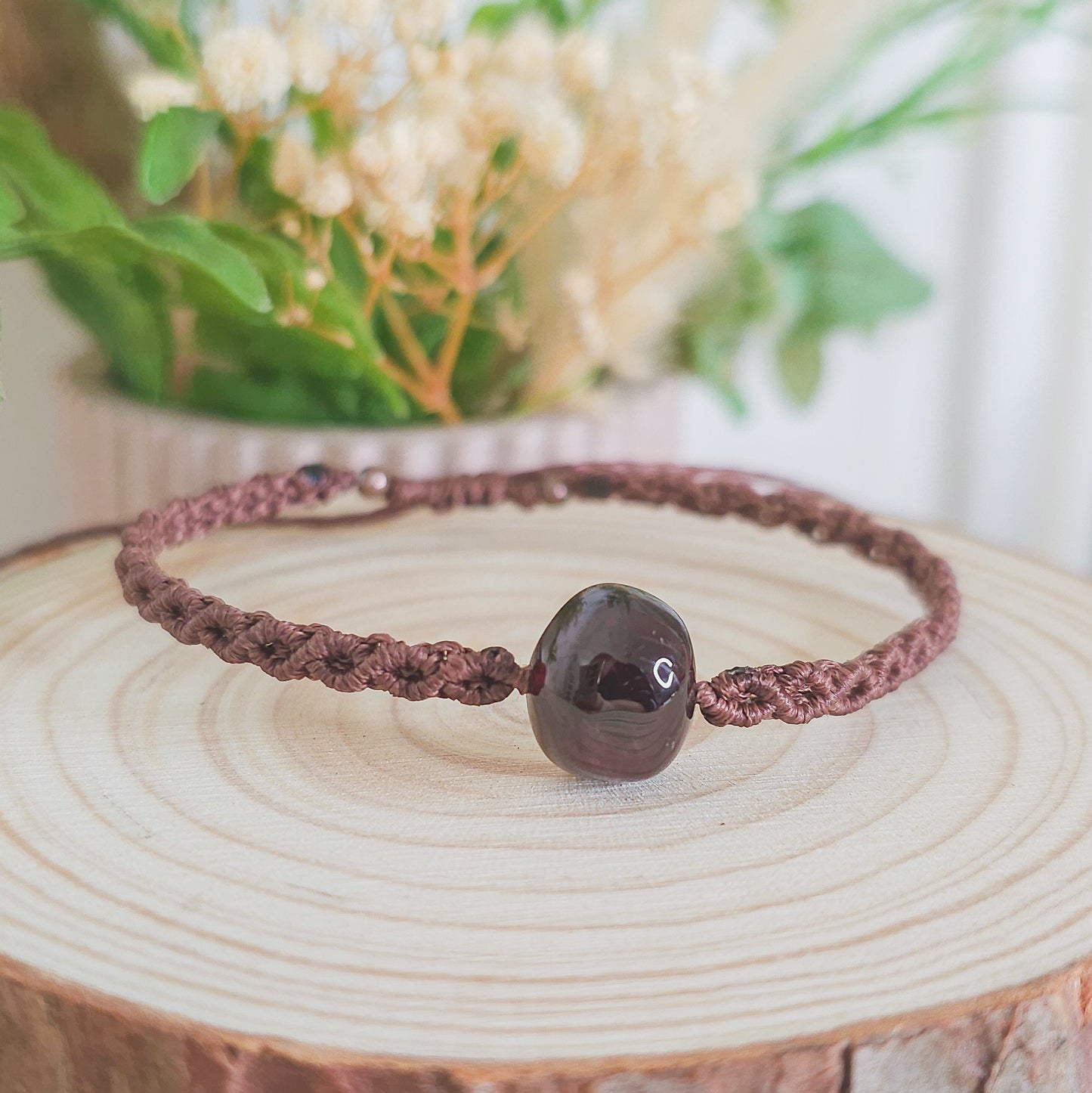 Guided by Fire | Handmade Bracelet with Garnet