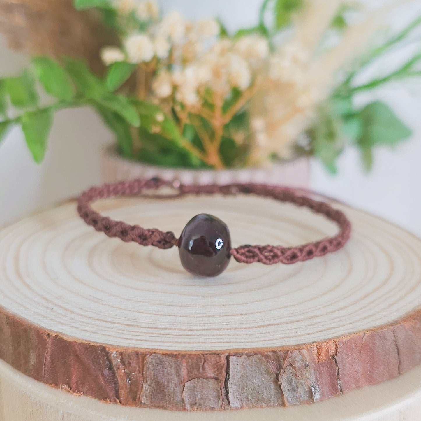 Guided by Fire | Handmade Bracelet with Garnet