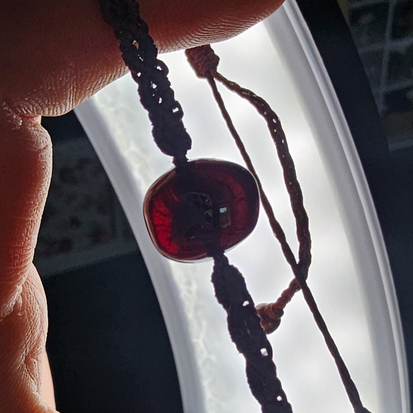 Guided by Fire | Handmade Bracelet with Garnet