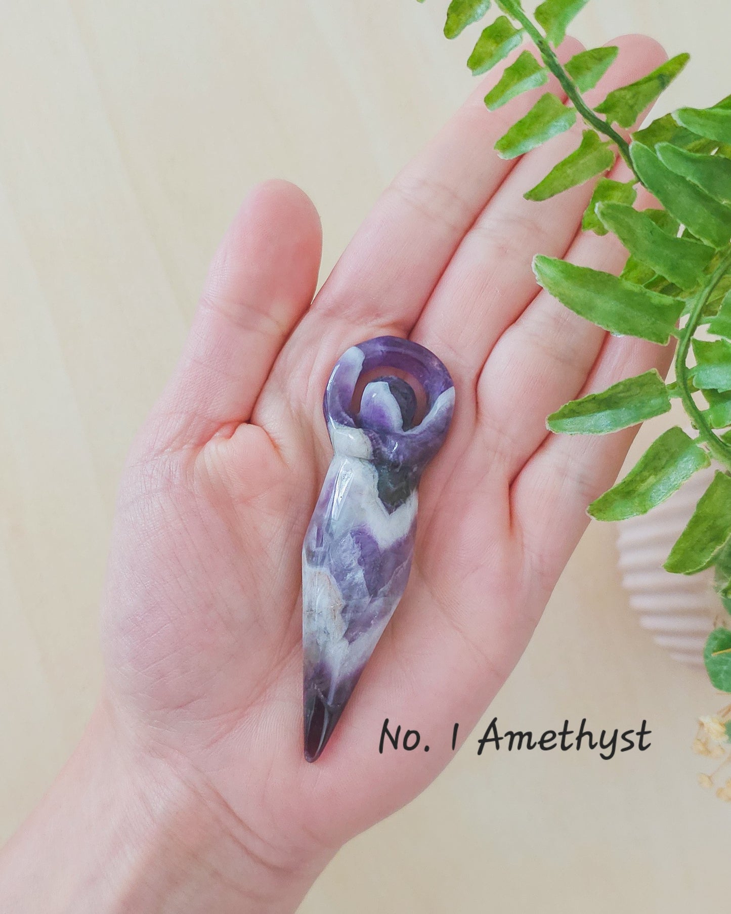 Spiral Goddess - Crystal Carvings