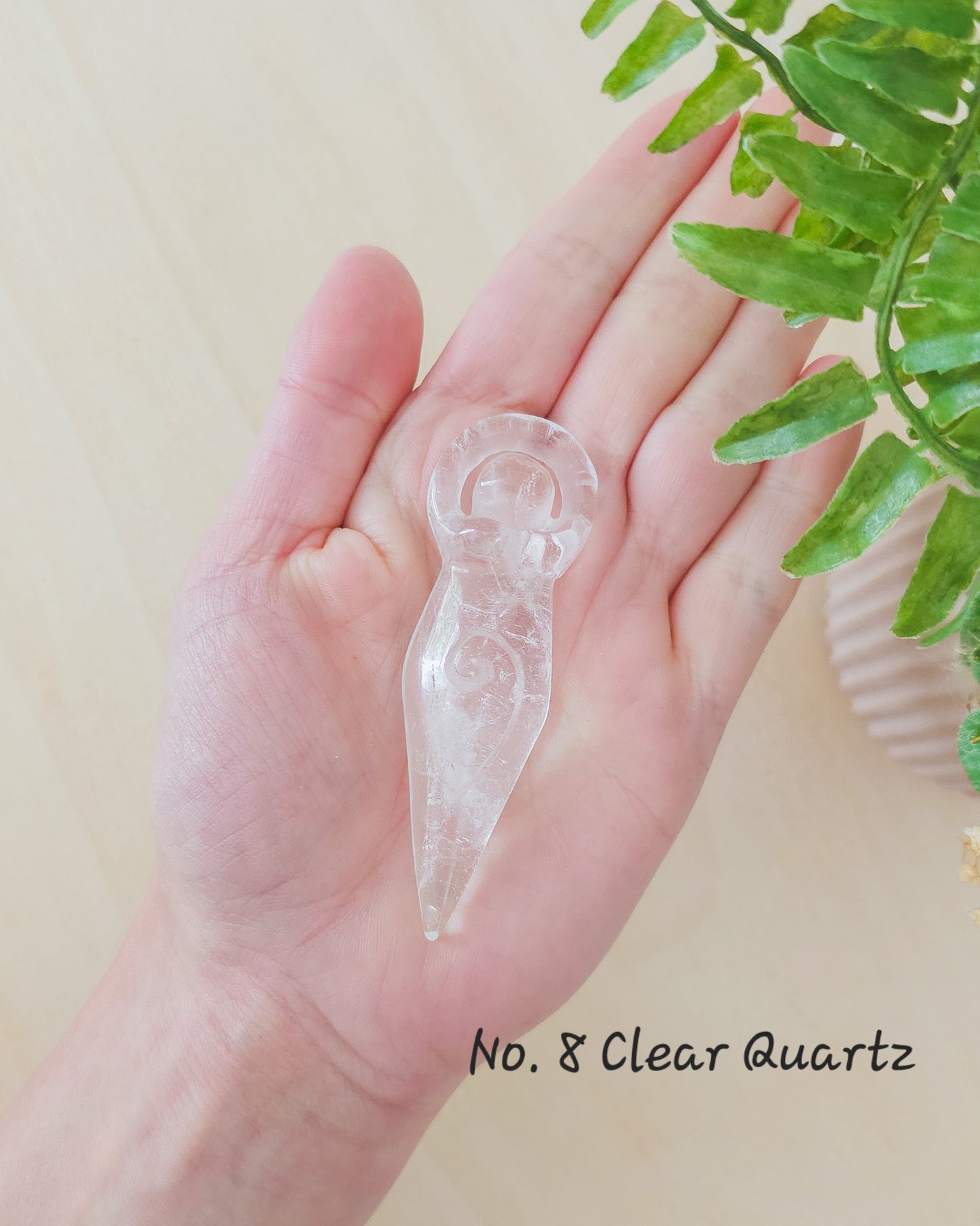 Spiral Goddess - Crystal Carvings