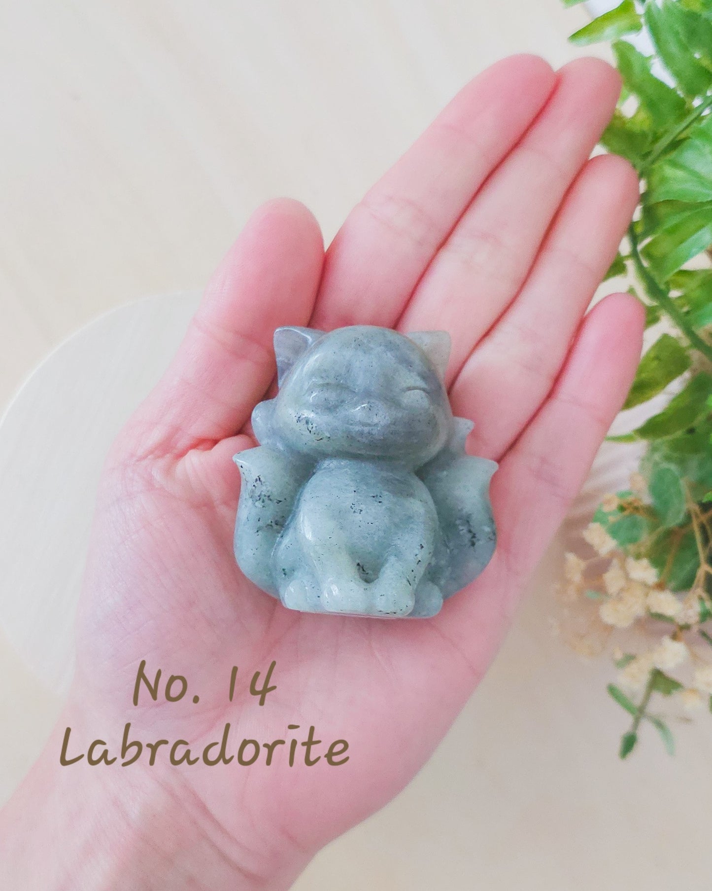 Nine-Tailed Fox Crystal Carvings