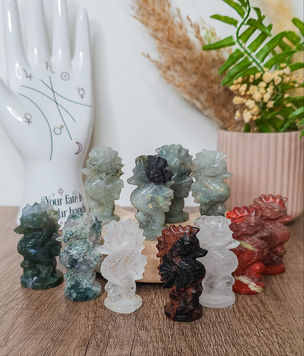 Seahorse Crystal Carving