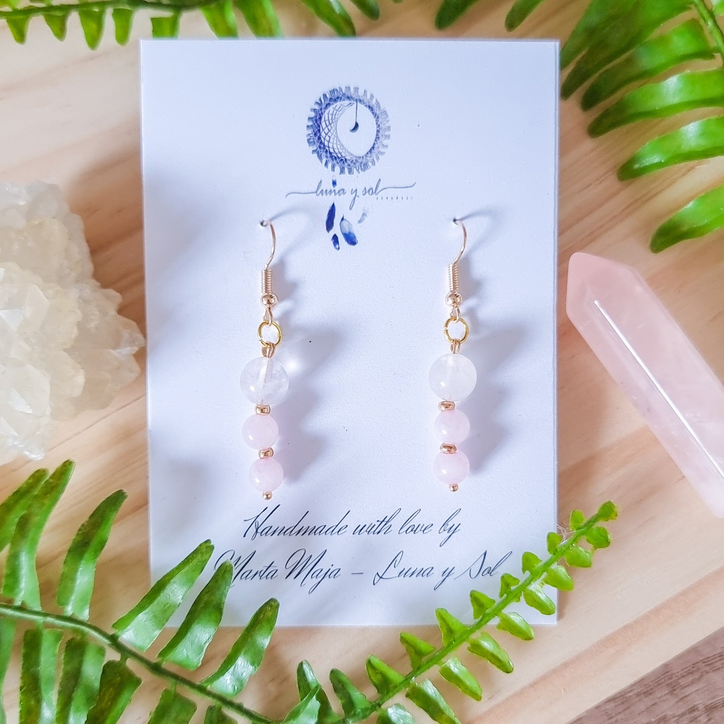 Rose Quartz Earrings