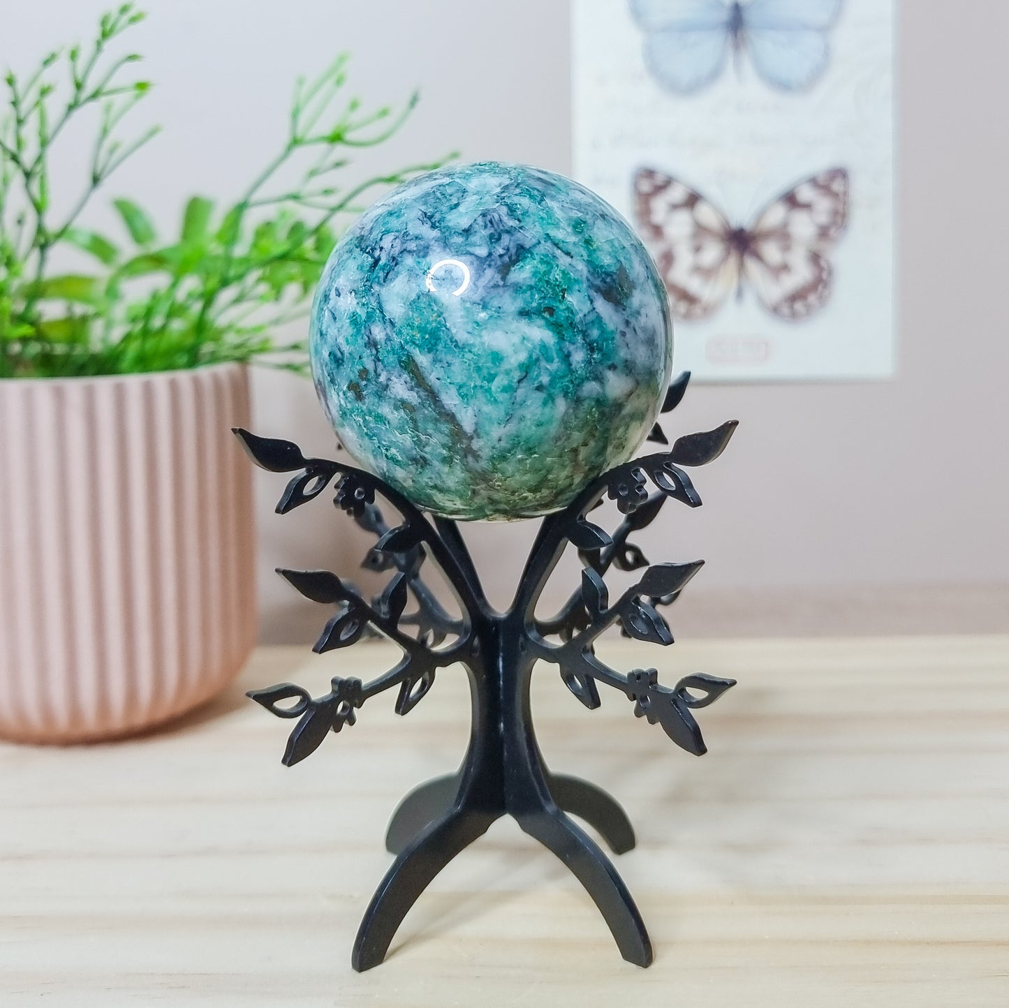 Fuchsite in Matrix Sphere