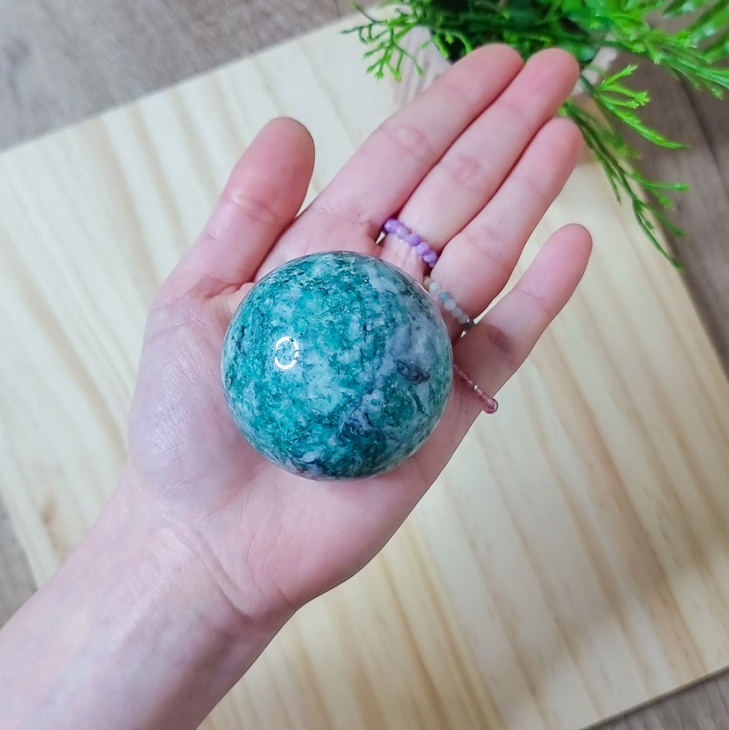 Fuchsite in Matrix Sphere
