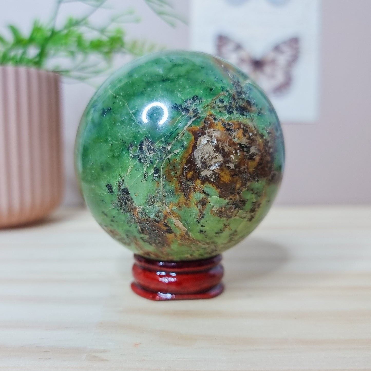 Green Opal Sphere