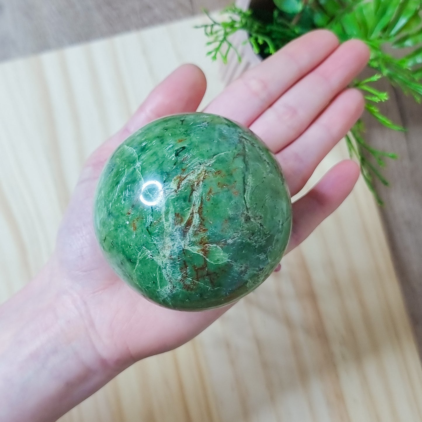 Green Opal Sphere