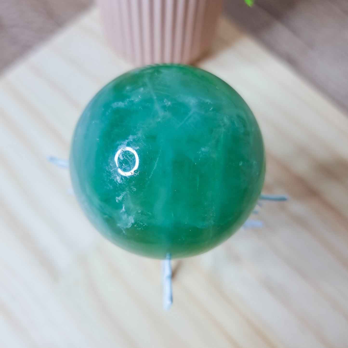 Green Fluorite Sphere