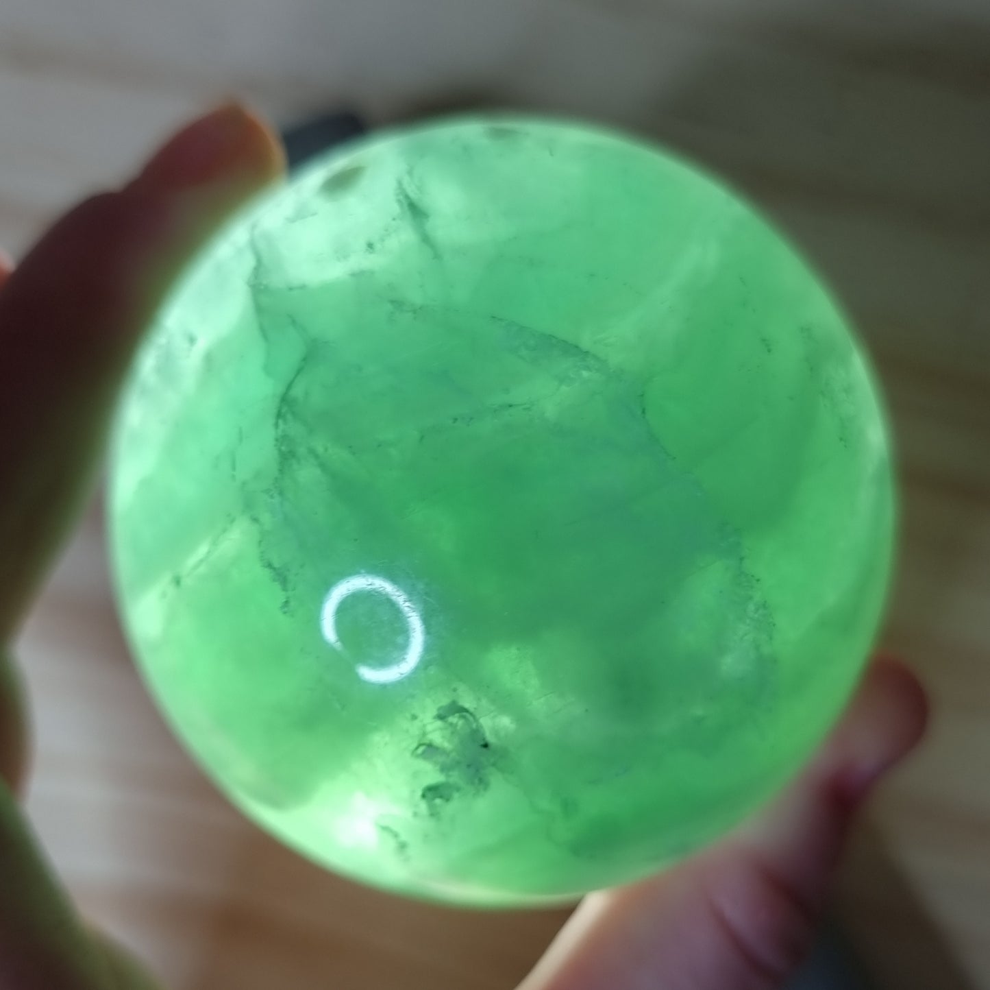 Green Fluorite Sphere
