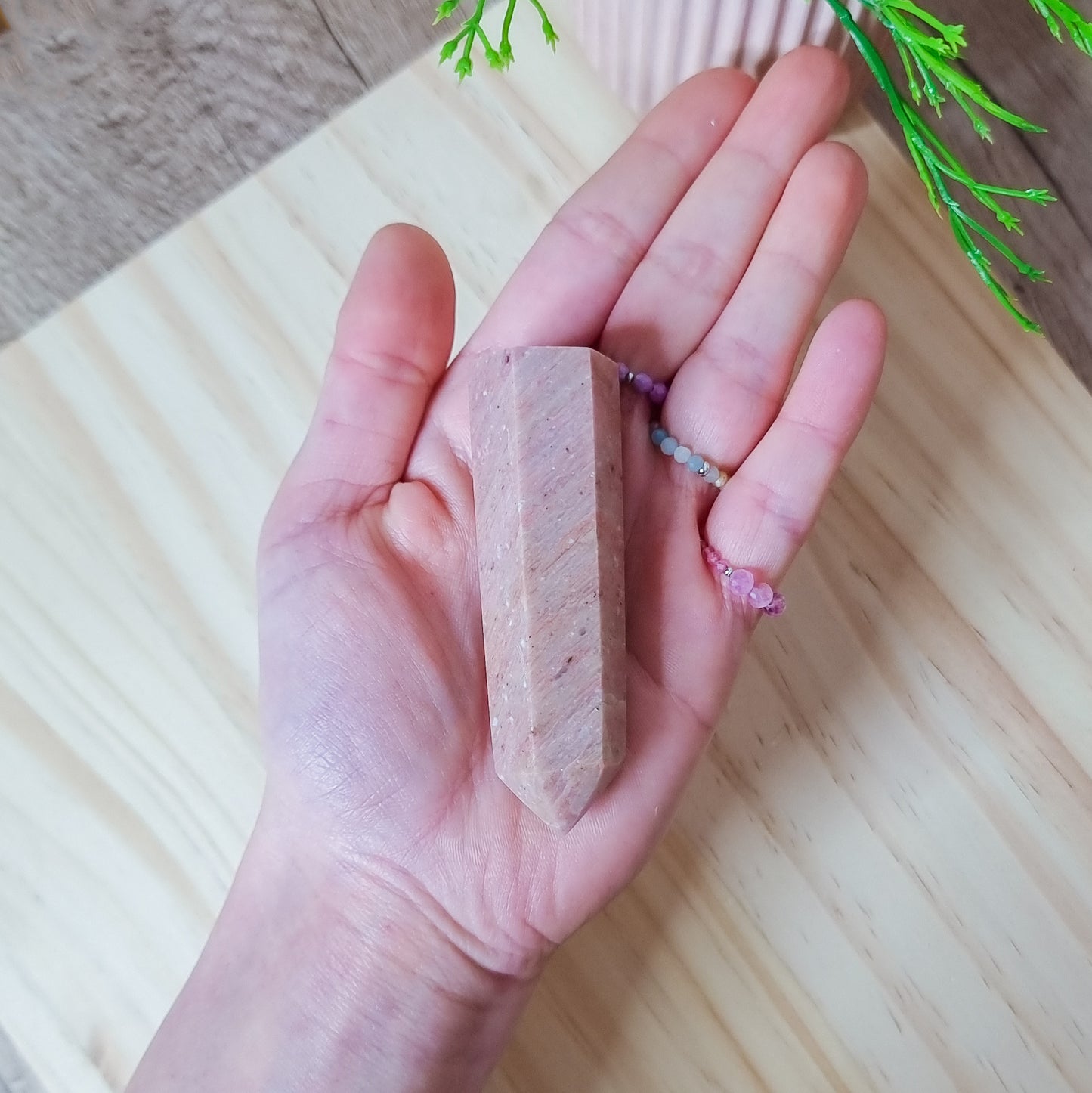 Pink Petrified Wood Tower