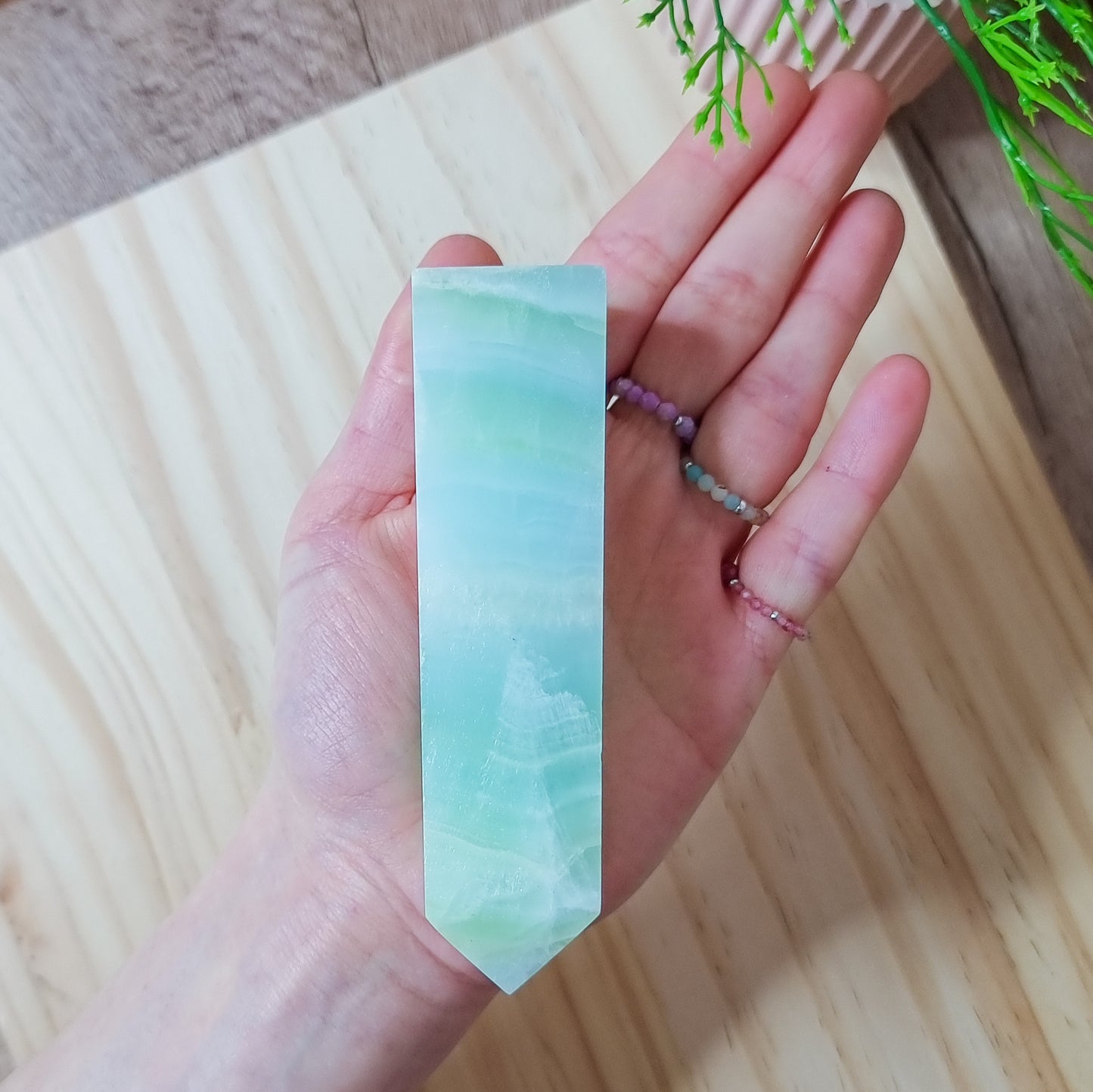 Pistachio Calcite Tower