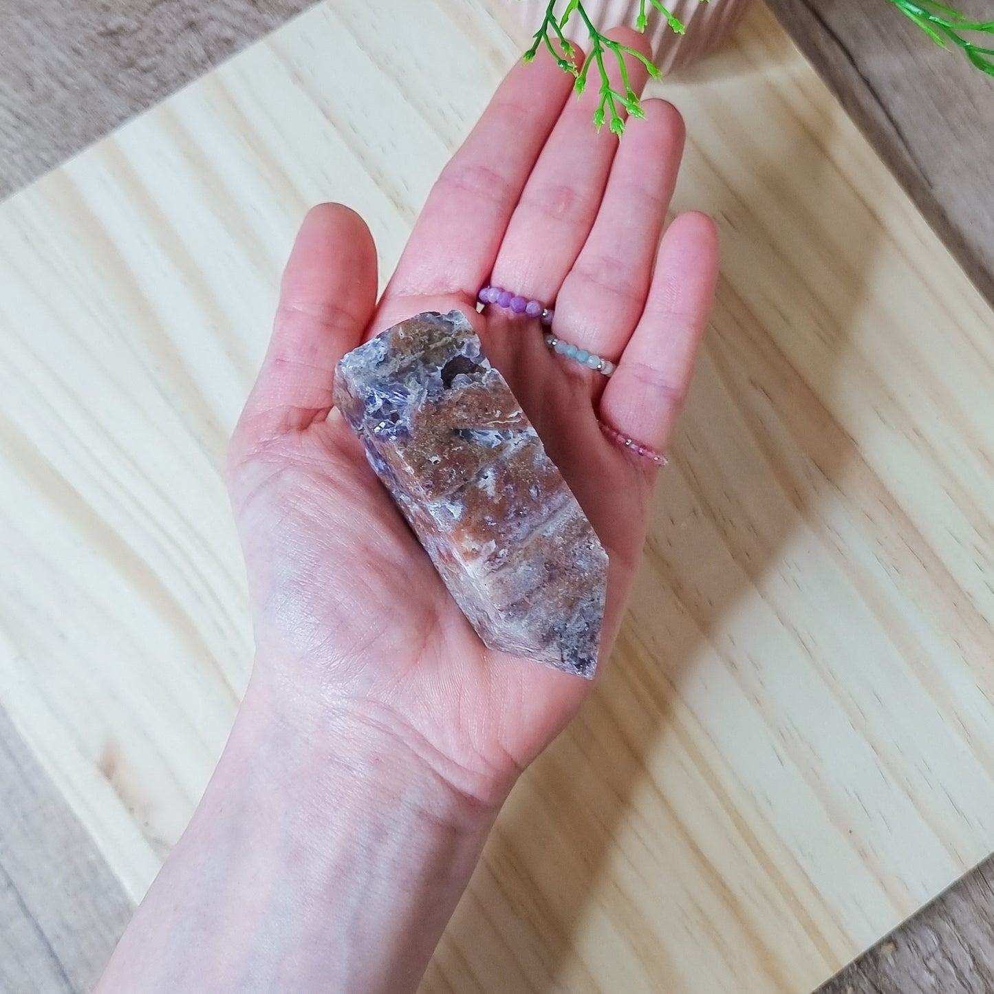 Agatised Fluorite Tower