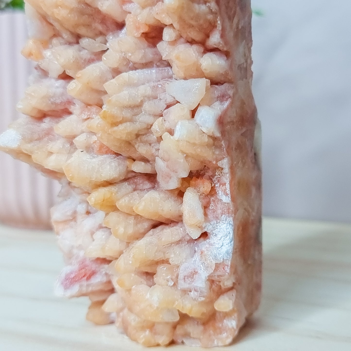 Raw Red Calcite Cluster Tower