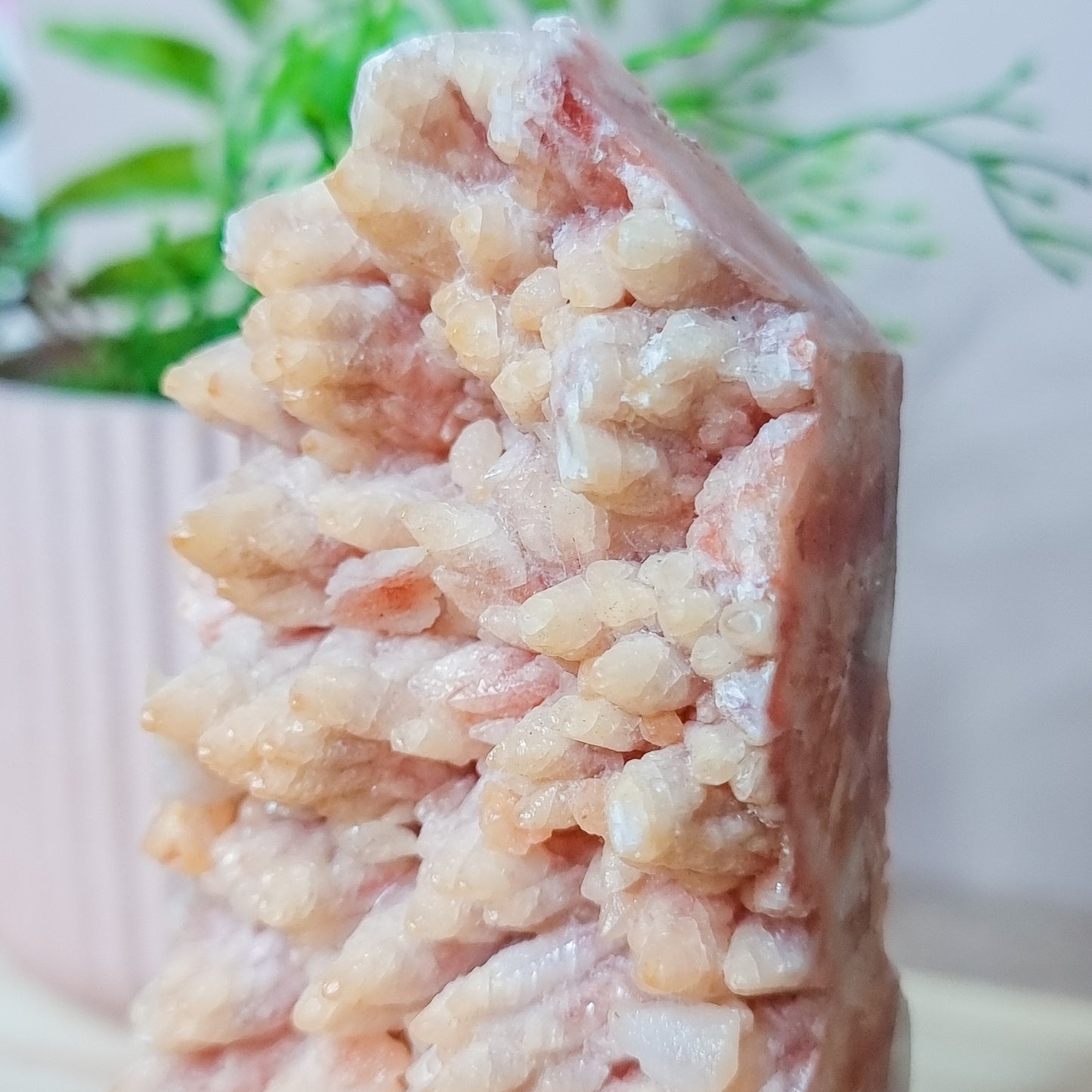 Raw Red Calcite Cluster Tower