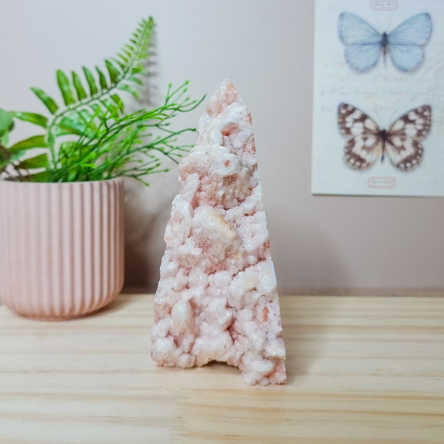 Raw, Red Calcite Cluster Tower