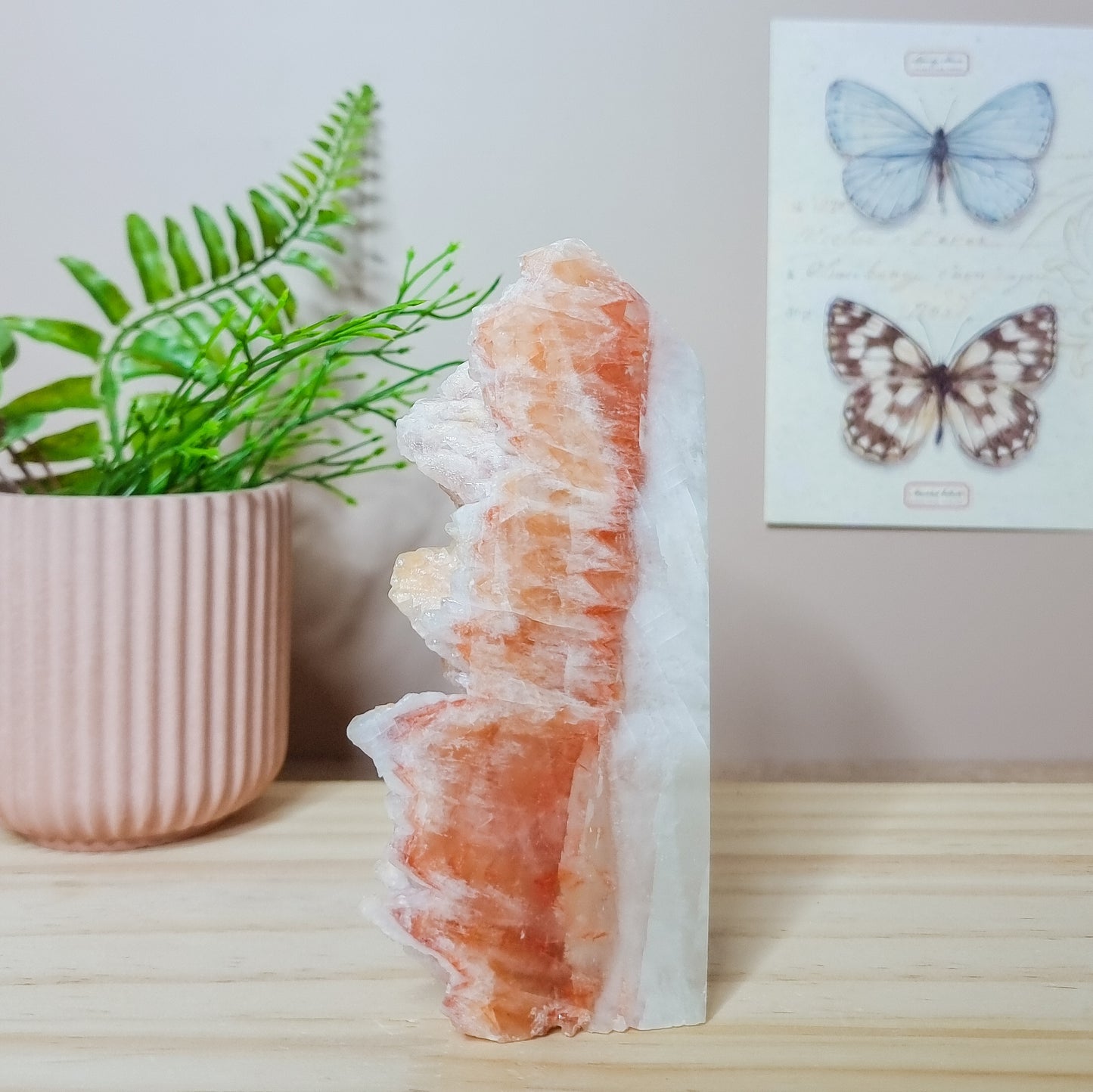 Raw, Red Calcite Cluster Tower