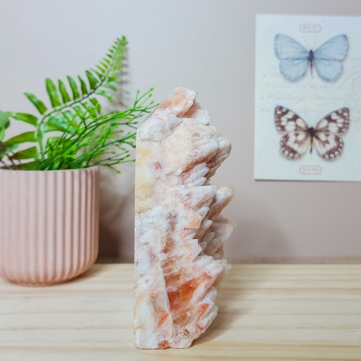 Raw, Red Calcite Cluster Tower