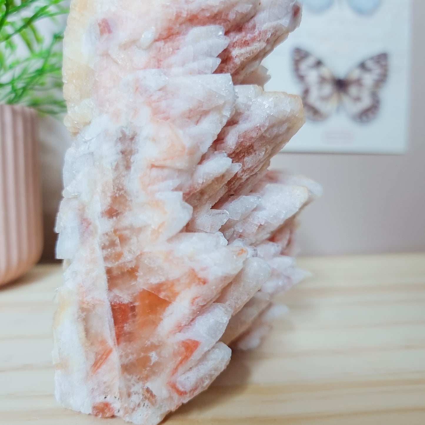 Raw, Red Calcite Cluster Tower