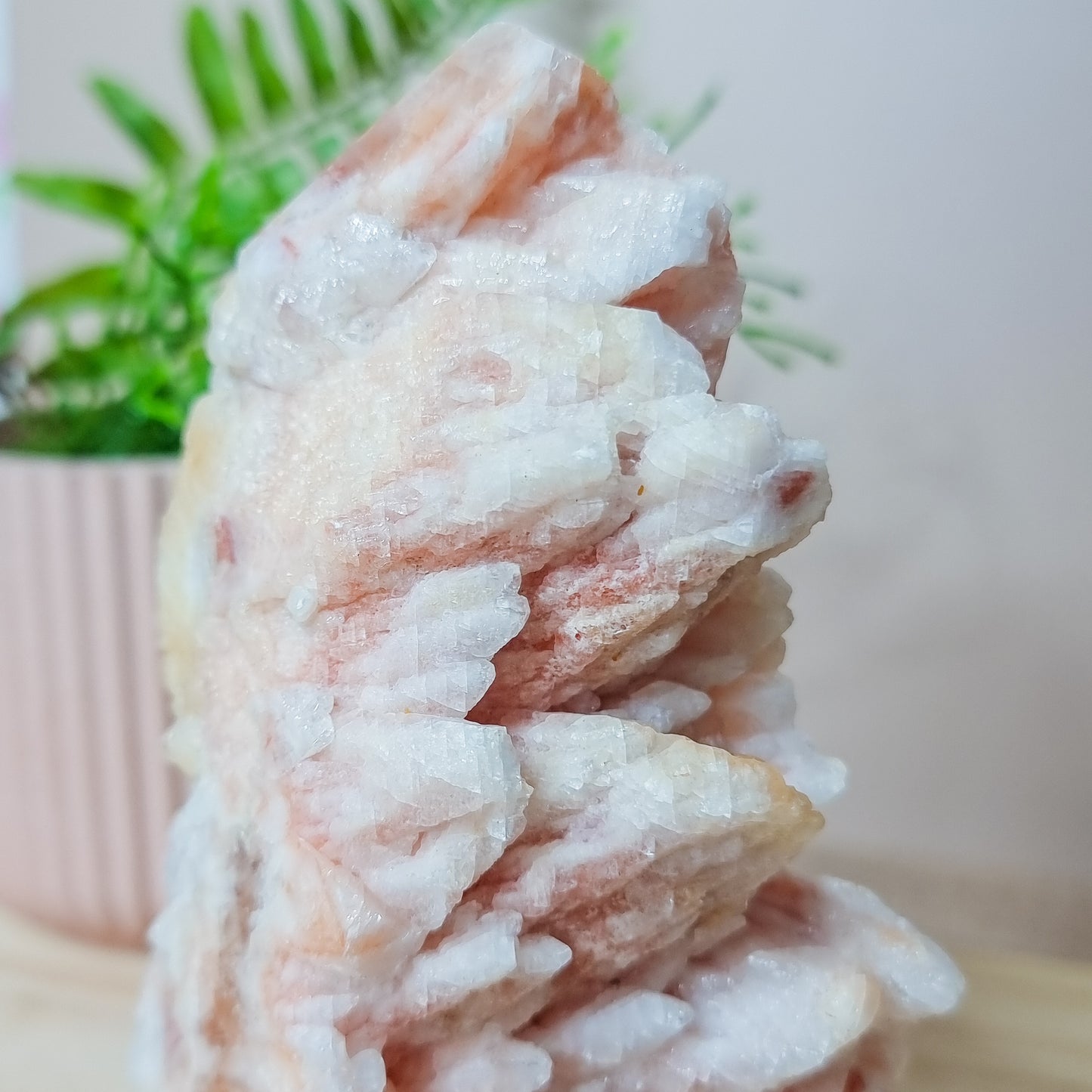 Raw, Red Calcite Cluster Tower
