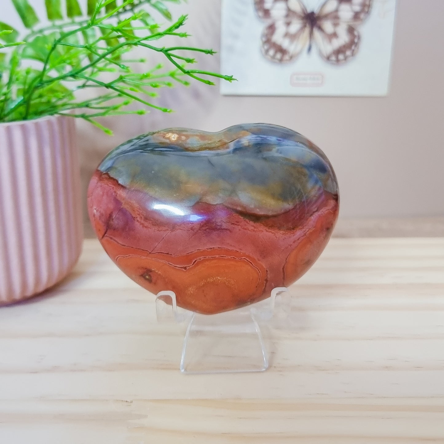Polychrome/Desert Jasper Heart