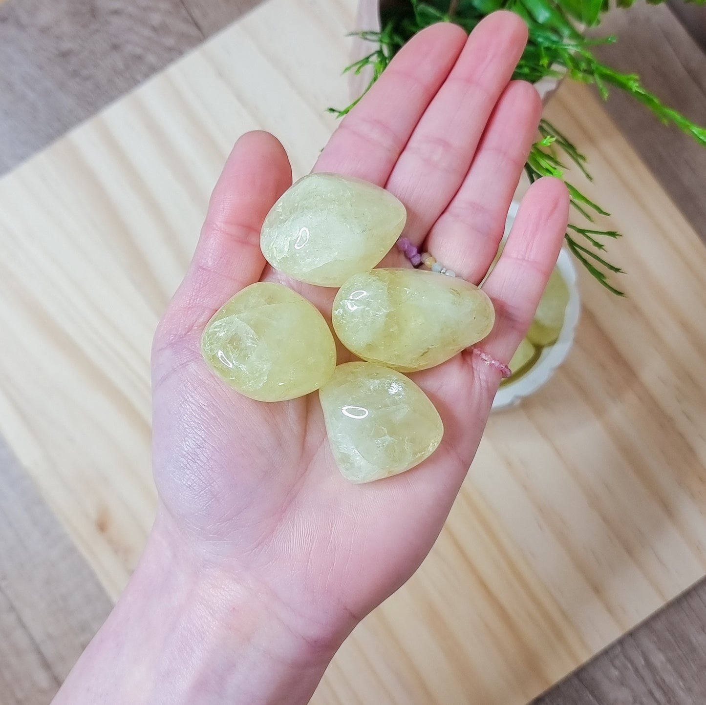 Yellow/Lemon Quartz Tumbled Stone
