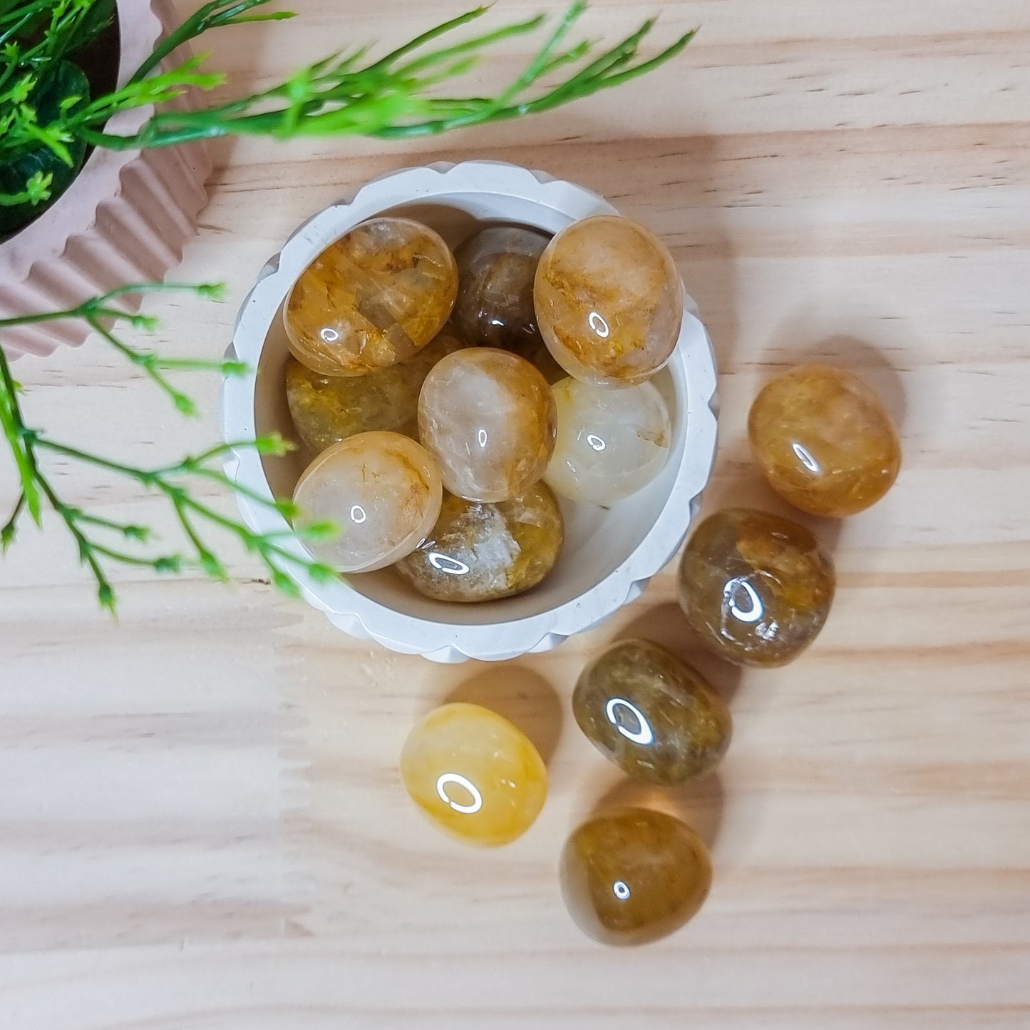 Golden Healer Tumbled Stones