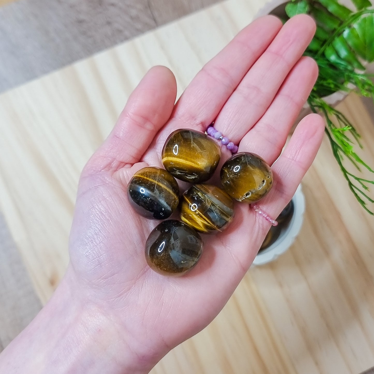 Tiger's Eye Tumbled Stone